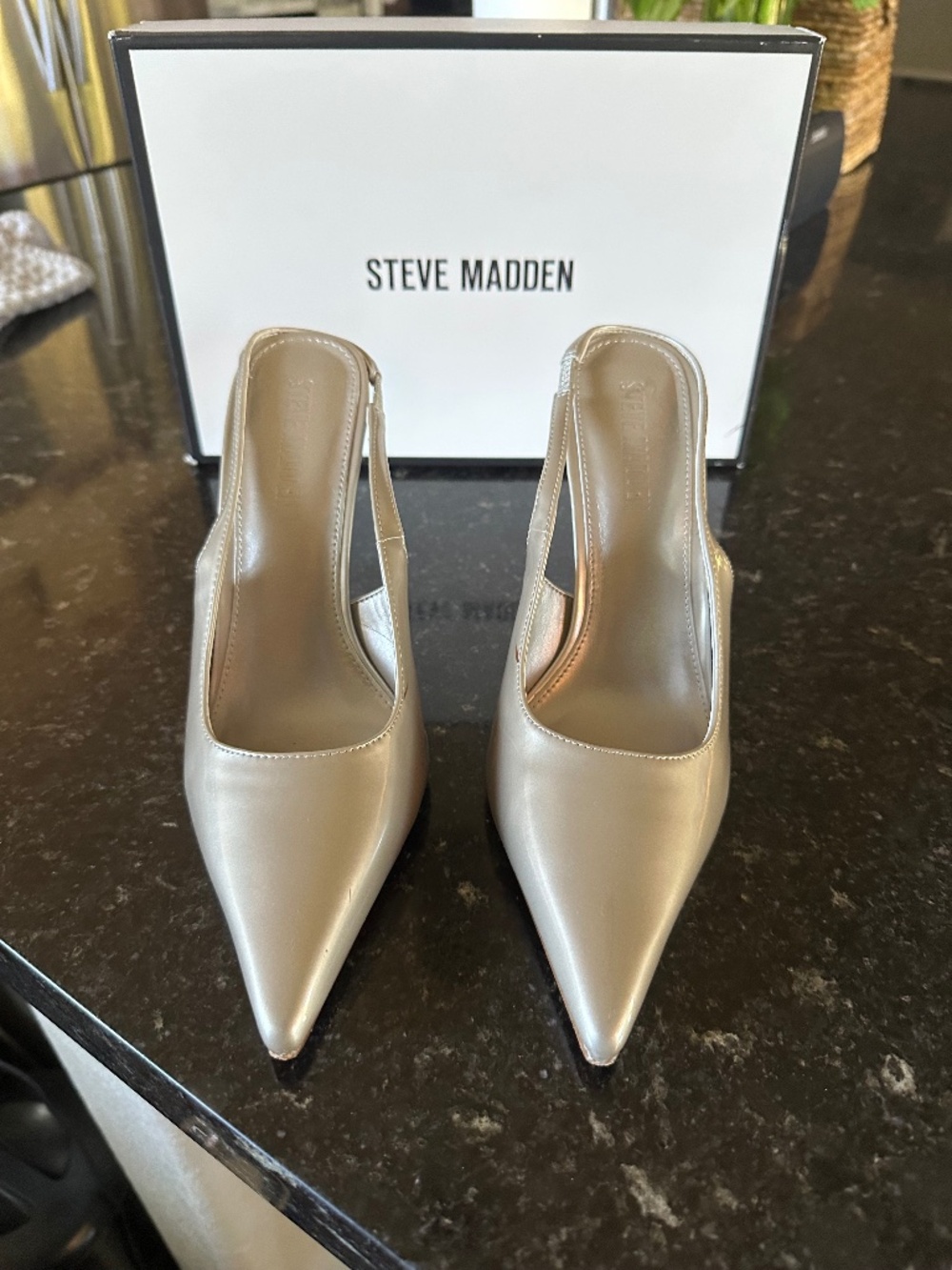 Sling back pumps
